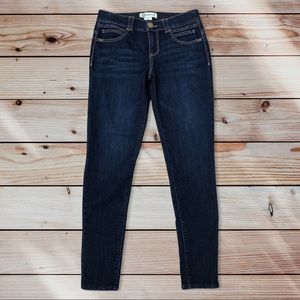 DEMOCRACY Stretch Ab Technology Crop Ankle Jeans, Indigo Size 6